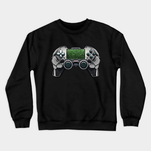 Football Game Controller Crewneck Sweatshirt by AnAzArt